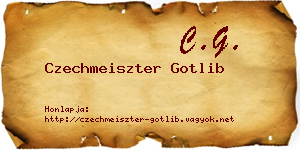 Czechmeiszter Gotlib névjegykártya